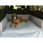 Pelech Golden dog do auta pre psa L 25 x 105 x 90 cm – krémový